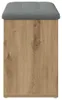 vidaXL Lavica na topánky Artisan dub 82x32x45,5 cm Materiál Náhľad obrázku produktu 5