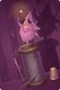 A whimsical illustration of a fairy standing on a spool of thread, holding a wand. Náhled obrázku produktu