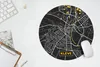 MuchoWow® Mauspad Mousepad Schwarz und Gold - Stadtplan - Produktbild-Vorschau 5