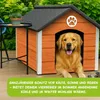 Outentin Hundehütte Outdoor Isoliert für Große Hunde – Produktbild-Vorschau 6