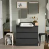 Universal Wickelaufsatz für Kommode Schwarz 50x70 cm Produktbild-Vorschau 11