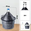 KADAX Glasballon mit Kunststoffkorb "Alatri", schmale Produktbild-Vorschau 4