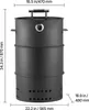 SucceBuy Räucherofen 470 mm, Holzkohlegrill, BBQ-Smoker, Produktbild-Vorschau 8