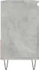 Side view of a cabinet with a concrete-like finish and hairpin legs. Produktbild-Vorschau