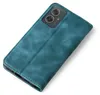 A teal flip cover phone case is shown at an angle on a white background. Produktbild-Vorschau