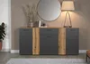 Kommode "Avila" Sideboard in grau mit Evoke Eiche 181 x 86 Produktbild-Vorschau 6
