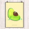 Mr. & Mrs. Panda Bild Avocado Schwangerschaft DIN A4 - Gelb Produktbild-Vorschau 2