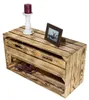 Breite Kiste "Tosca" in geflammt mit Schublade 68x40x31 Produktbild-Vorschau 2