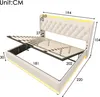 okwish boxspring čalouněná postel 180 x 200 cm s hlavovým Náhled obrázku produktu 7