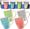 Kolorowe kubki ceramiczne w pudełku upominkowym - zestaw 4 Podgląd zdjęcia produktu 7