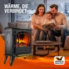 DEUBA® Caminetto Elettrico 2000W Termocamino Luce LED Anteprima dell’immagine prodotto 6