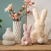 Oster Dekofigur Hase, in weiß aus Plüsch als Frühjahresdeko Produktbild-Vorschau 2