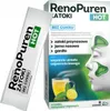 A product box and a single sachet of RenoPuren Zatoki Hot, a dietary supplement. Produktbild-Vorschau