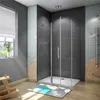Duschtür X Seitenwand :100x80xH.195cm Eckig Duschkabinen Produktbild-Vorschau 1