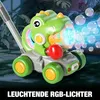 Seifenblasenmaschine Dinosaurier 2in1 Lauflernwagen, LED Produktbild-Vorschau 4