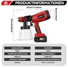 Farbsprühgerät 21V Akku Farbsprühsystem HVLP mit 5 Düsen & Produktbild-Vorschau 5