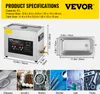 Product specifications and dimensions for an ultrasonic cleaner, with examples of items that can be cleaned. Náhled obrázku produktu