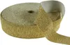 1m / Meterware Gummi Glitzerband 40mm gold Produktbild-Vorschau