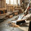 Holz Handfeger mit Metall Kehrschaufel Set Kehrblech Produktbild-Vorschau 5