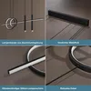doporro Lampadario a Sospensione LED 100cm, Lampada Lineare Anteprima dell’immagine prodotto 6