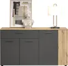 trendteam Wohnen Esteban Sideboard, Anthrazit Melamin  Produktbild-Vorschau 4