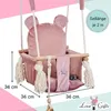 Love Gifts® Babyschaukel aus Holz hochwertig und geeignet Produktbild-Vorschau 3