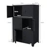 ML-Design schedario 75x40x120 cm, antracite, acciaio, Anteprima dell’immagine prodotto 7