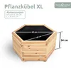 holz4home® Outdoor Pflanzkübel XL I 6-Eckig aus Tannenholz Produktbild-Vorschau 6