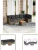The Living Store 8-tlg. Garten-Sofagarnitur mit Kissen Grau Produktbild-Vorschau 1