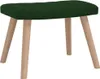 vidaXL Poltrona relax con sgabello in velluto verde scuro Anteprima dell’immagine prodotto 6