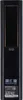 The back of a black remote control device. Produktbild-Vorschau