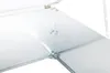 Close-up of the corner of a metal greenhouse structure, showing the joint and hinges. Náhled obrázku produktu