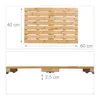 Tapis de bain en bambou Relaxdays, 60 x 40 cm, tapis de Voir les images du produit 4