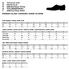 A size chart for footwear and textiles in multiple languages. Produktbild-Vorschau