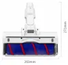 A close-up view of a vacuum cleaner brush head with dimensions indicated. Produktbild-Vorschau