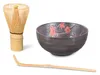 Matcha Set / Matchaset / Matcha Schale 250ml anthrazit/rot, Produktbild-Vorschau 3