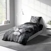 Löwen Bettwäsche 135x200 cm Löwe grau schwarz Tiere Produktbild-Vorschau 3