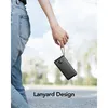 A person holding a black power bank with a lanyard. Anteprima dell’immagine prodotto