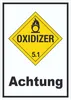 Schild Oxidierend wirkend Achtung Oxidizer entzündend Produktbild-Vorschau 1