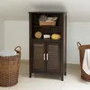 Szafka łazienkowa Relaxdays w kolorze ciemnobrązowym Podgląd zdjęcia produktu 2
