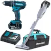 Makita Akku-Combo 18V Schlagbohrschrauber Staubsauger Produktbild-Vorschau 2