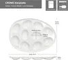 Eierplatte CREME Steingut oval cremeweiß Servier-Platte Produktbild-Vorschau 6