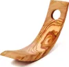 Flaschenhalter aus Olivenholz, sichelförmig 15 cm Produktbild-Vorschau 3