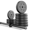 TREX SPORT Langhantel Set | Hantelset 46kg mit Produktbild-Vorschau 1