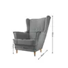 Easy4You Sessel Uszak Türkis 82x100x86 cm, Relaxsessel, Produktbild-Vorschau 2