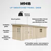 Gartenhaus 14,3 m² - H231x248x648 cm - Ohne Boden und Produktbild-Vorschau 7
