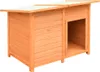 vidaXL Hundehütte Kiefernholz & Tannenholz 120x77x86 cm Produktbild-Vorschau 4