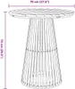 vidaXL Table de jardin à manger brune 70 x 70 x 75 cm teck Voir les images du produit 7