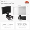 LED Außenleuchte mit Bewegungsmelder Schwenkbar Schwarz | Produktbild-Vorschau 3