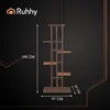 Ruhhy 26040 Stojan na květiny 106 x 41 x 22 cm, černá Náhled obrázku produktu 3